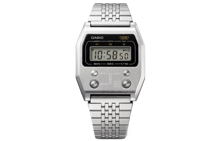 

CASIO Часы Men VINTAGE Series Silver Watch A1100D-1VT, Silver Dial
