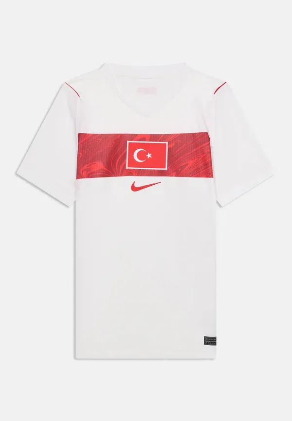 Футболка спортивная Nike Performance Turkiye stadium away, белый/спорт-красный — фото 3