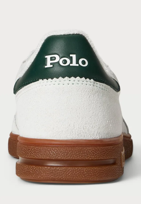 Кроссовки bedford из кожи и замши Polo Ralph Lauren, Off White/Forest — фото 3