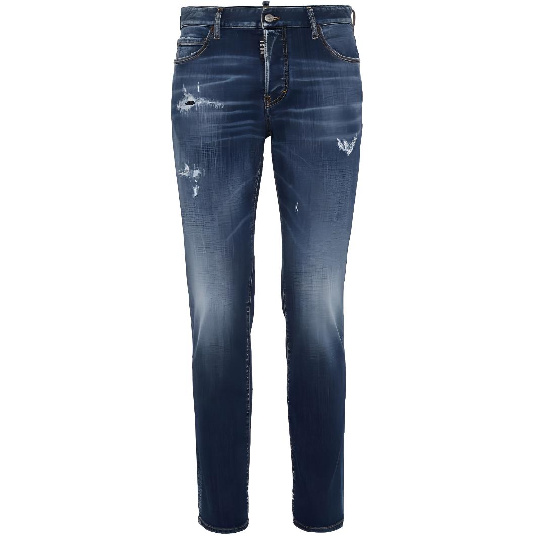 

Dsquared 2 Джинсы прямого кроя Dsquared2 с эффектом потертости