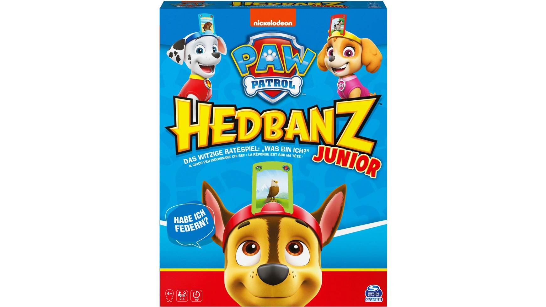 

Spin Master Hedbanz Junior Paw Patrol, забавная игра-угадайка для 2-4 пушистых друзей в возрасте от 4 лет и старше