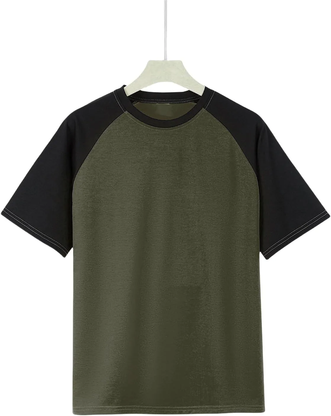 Мужская бейсбольная футболка Raglan с коротким рукавом — фото 4