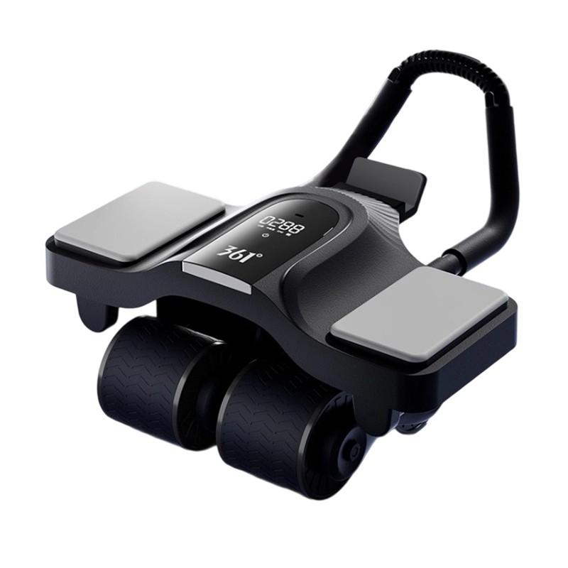 

Ролик для пресса 361°, counting edition - черный[extra large wide armrest abdominal roller]high load capacity high rebound