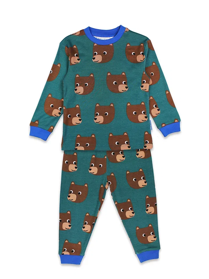 Пижама из органического хлопка Toby Tiger, зеленый