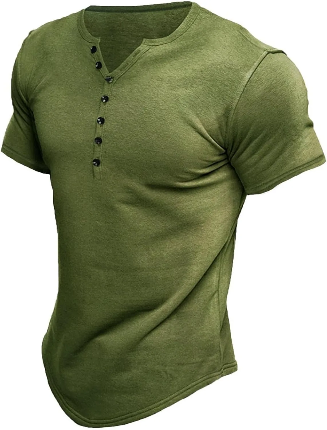 

Мужская футболка хенли с коротким рукавом для тренировок