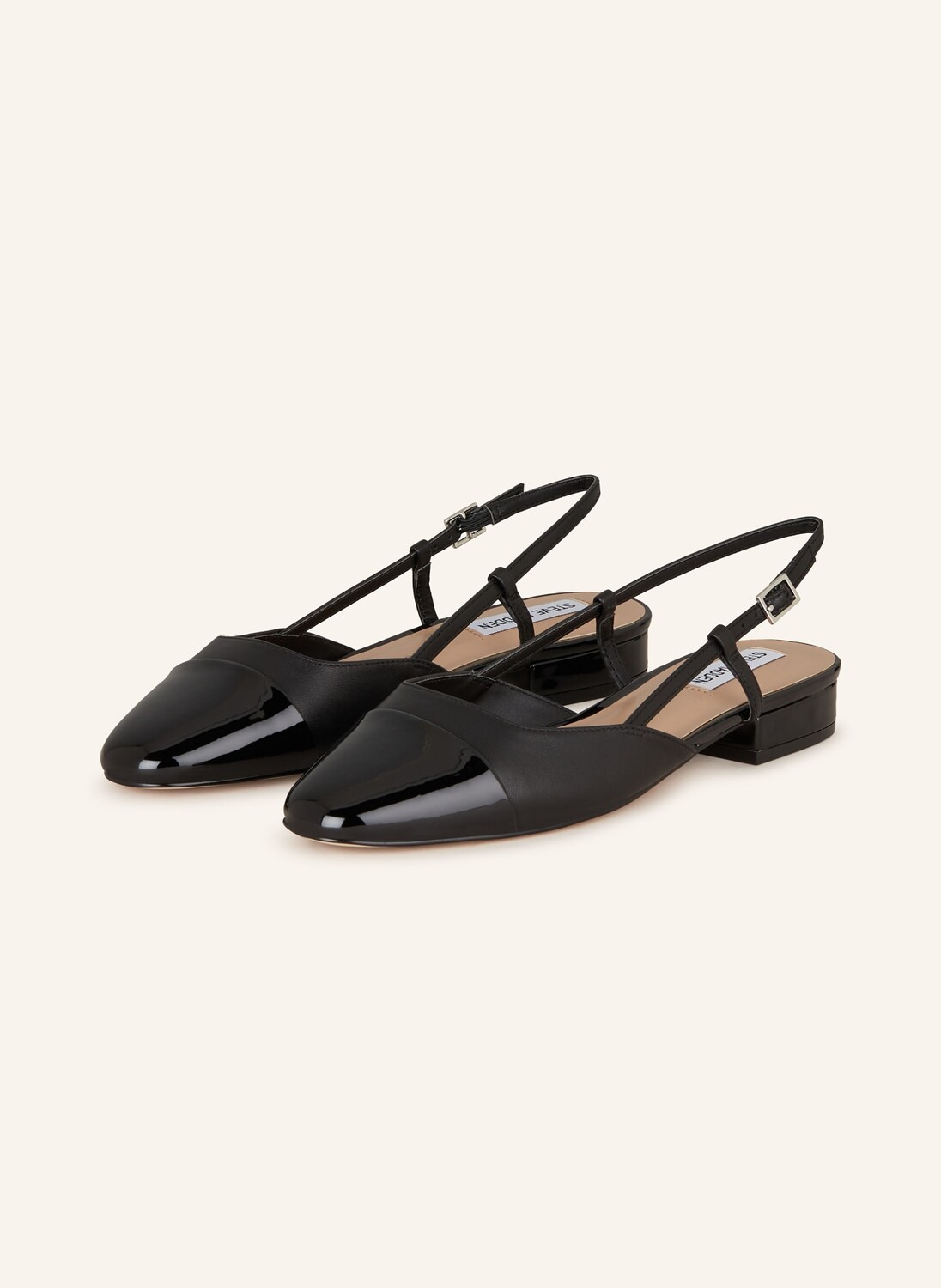 

Балетки с пяткой на пятке Steve Madden, черный