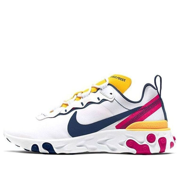 Кроссовки реагируют на элемент 55 Nike, белый