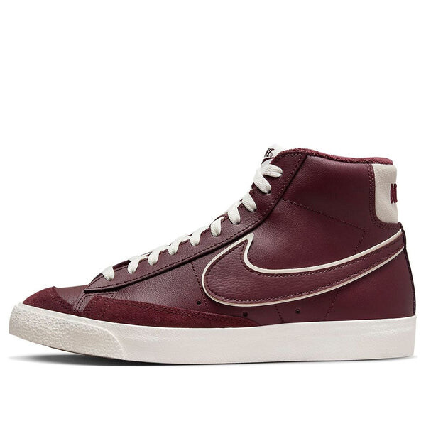 

Кроссовки blazer mid '77 premium 'college pack - night maroon' Nike, бордовый