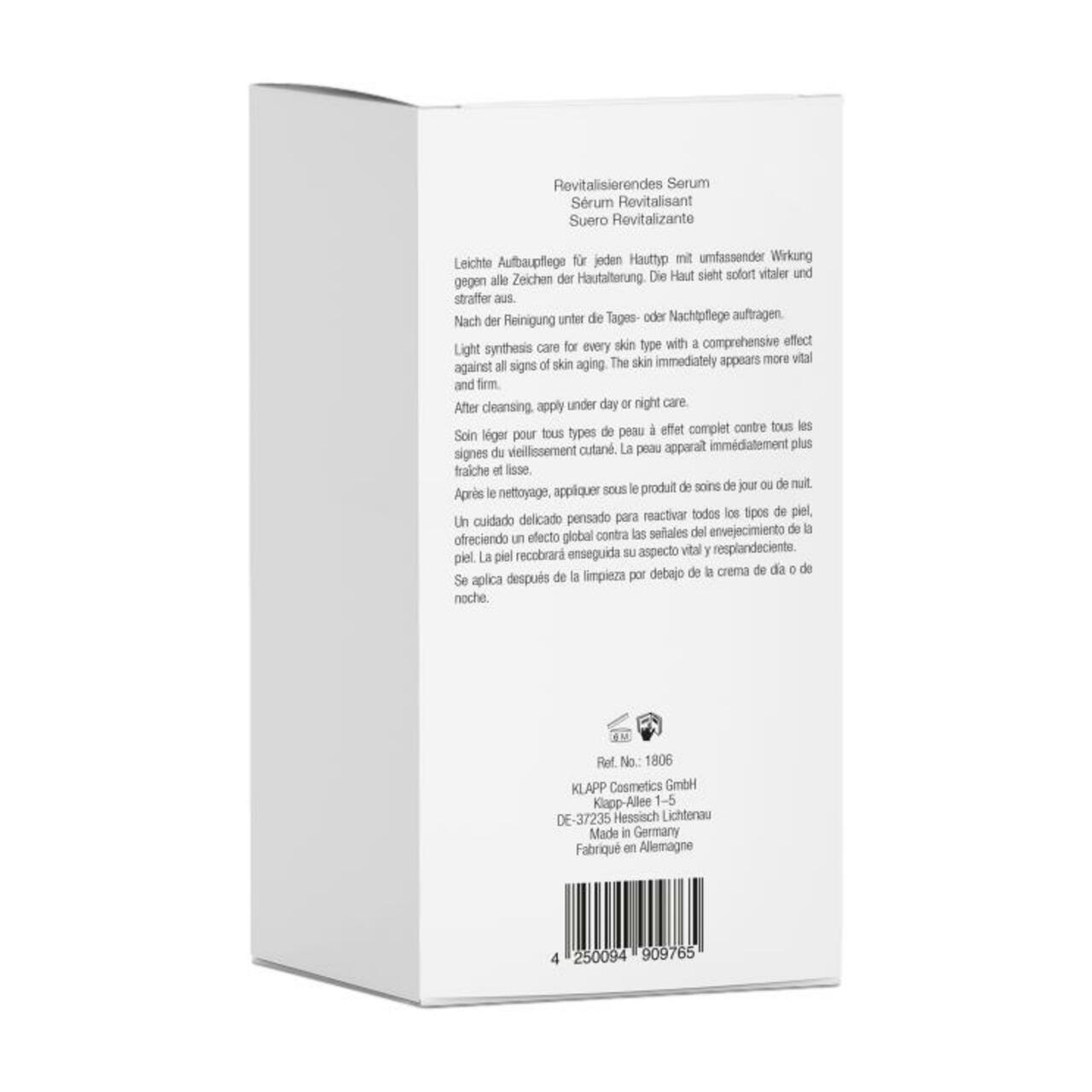 Сыворотка Klapp — Для лица a classic revital serum , объем, 30 мл — фото 3