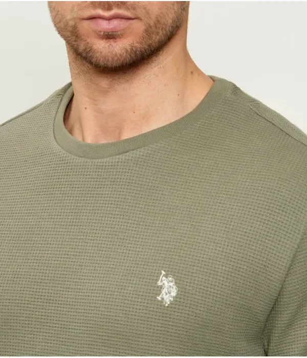 Футболка regular fit Us Polo Assn, зеленый — фото 4