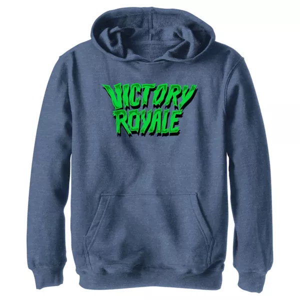 

Толстовка с принтом жуткого шрифта Fortnite Victory Royale для мальчиков 8-20 лет Licensed Character, синий