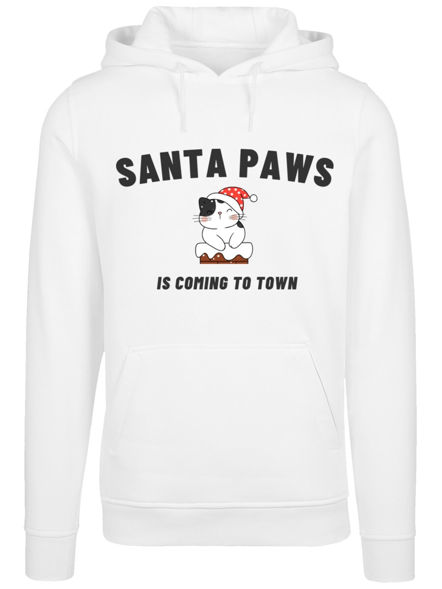 

Толстовка F4NT4STIC Santa Paws Christmas Cat, белый