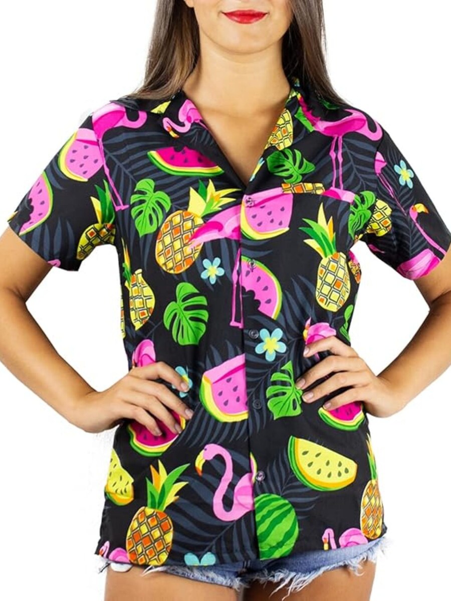 

Блуза King Kameha Flamingo Melone, черный