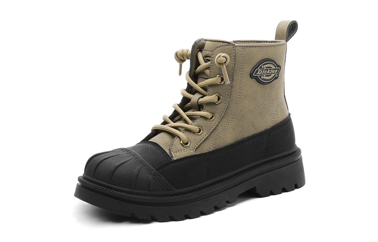 Детские кожаные ботинки для детей Dickies, коричневый/зеленый/черный — фото 2