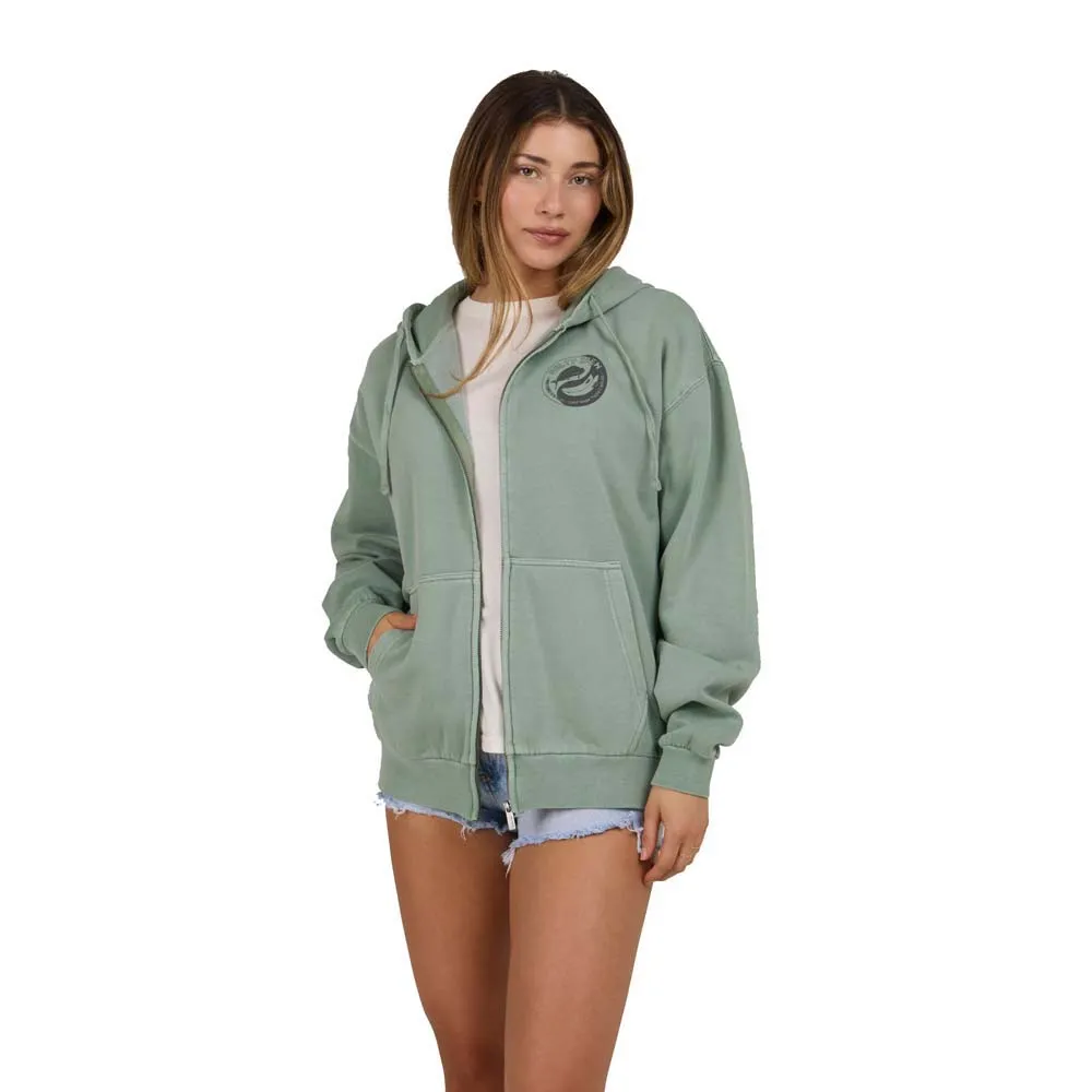 

Толстовка Salty Crew Fishin yang full zip, зеленый