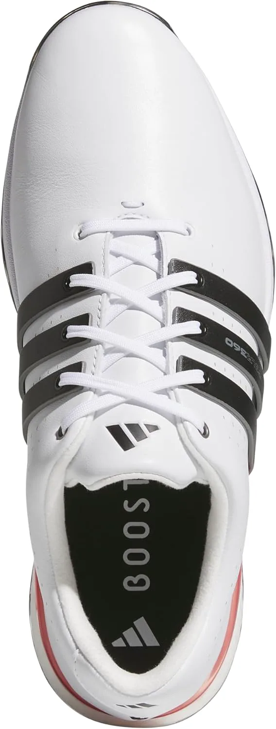 Мужские гольф-туфли Adidas Tour360 24, белый/черный/красный — фото 3