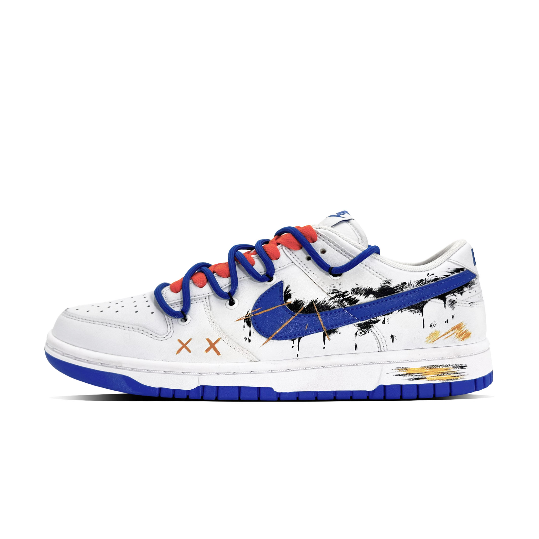 

Nike Кроссовки для скейтбординга Dunk Anti-Slip, износостойкие, низкие, мужские, белые, синие