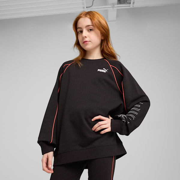 

Толстовка Crew для больших детей Sport Heritage Puma, черный