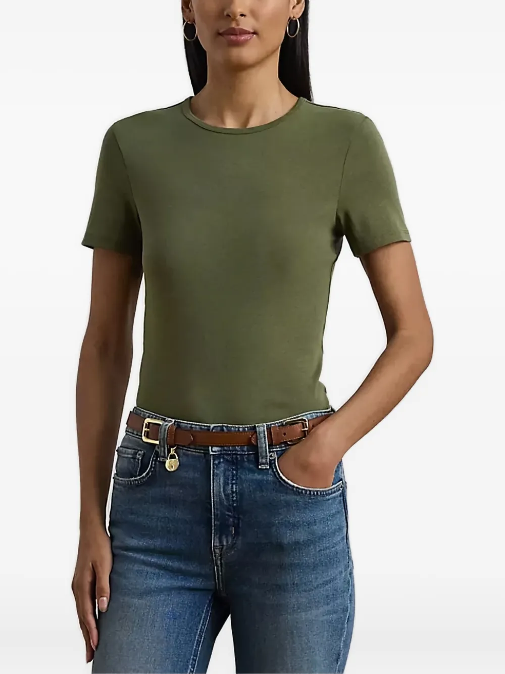 

Футболка с круглым вырезом Lauren Ralph Lauren, зеленый