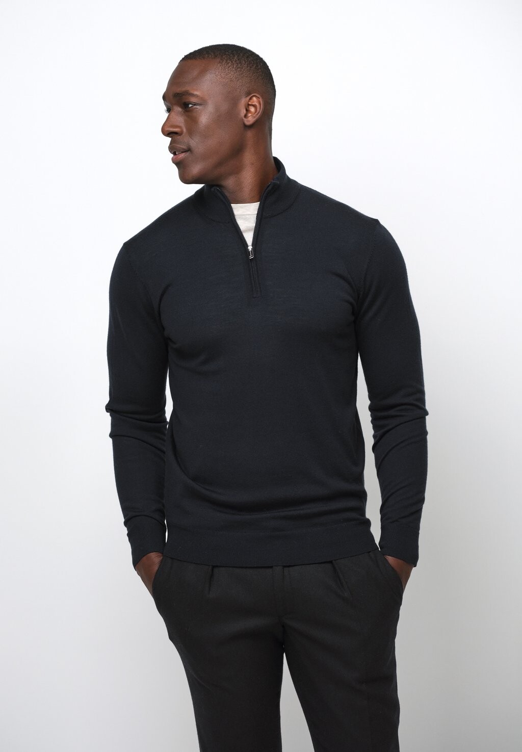 

Джемпер 1/2 ZIP PROFUOMO, темно-синий