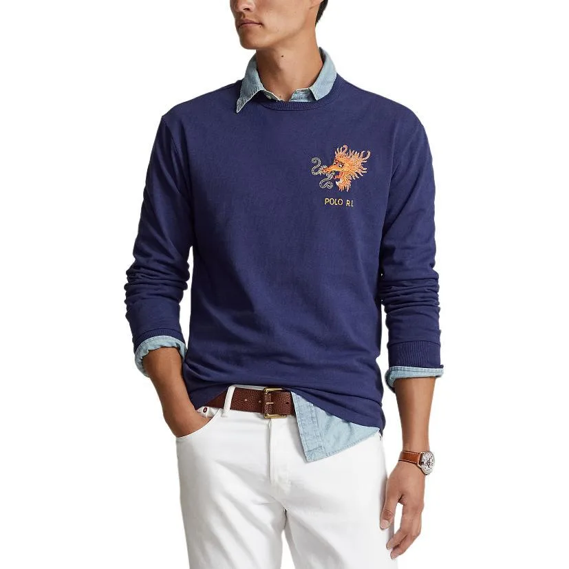 Polo Ralph Lauren Футболка мужская SS24 Deep Cobalt Blue — фото 4