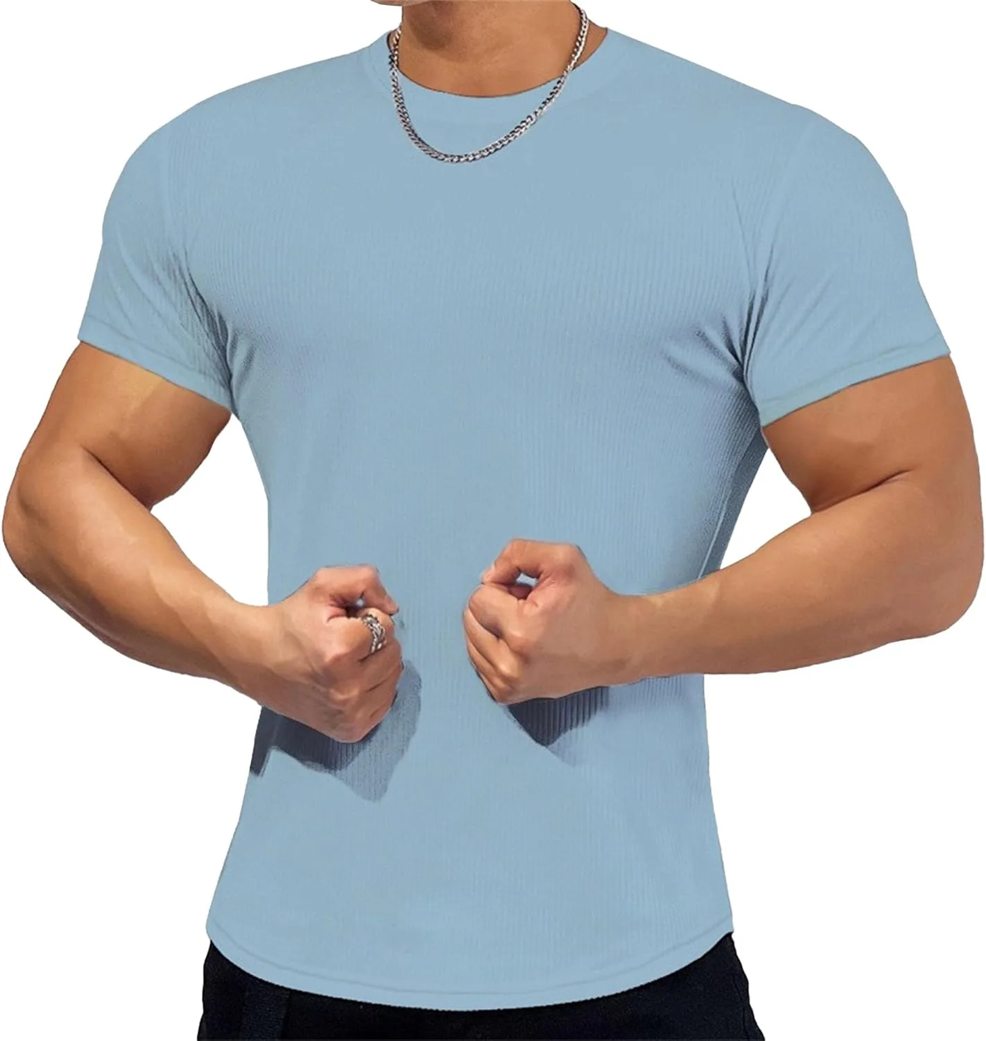 

Мужская футболка для тренировок Classic Slim Fit с круглым вырезом Zylphorix