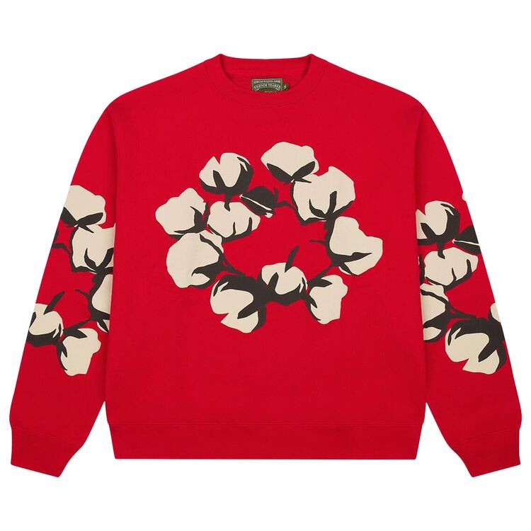 

Толстовка Denim Tears x Cactus Plant Flea Market Cactus Tears Crewneck Red, красный
