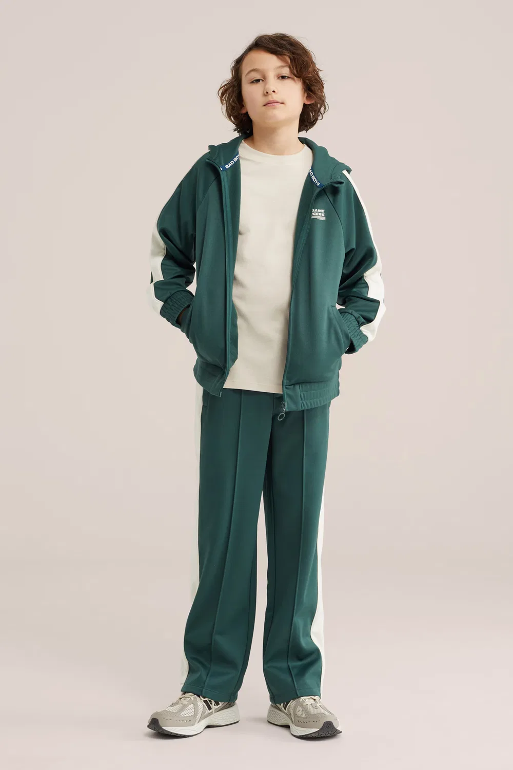 Толстовка на молнии We Fashion, Dark Green — фото 4