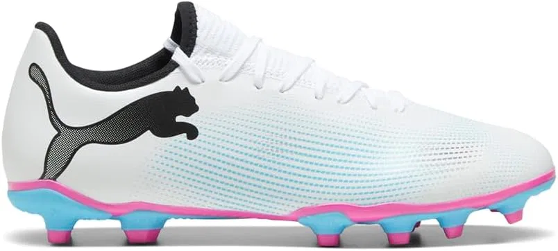 Мужские кроссовки PUMA Future 7 Play Firm для искусственного грунта, Puma White Puma Black Poison Pink