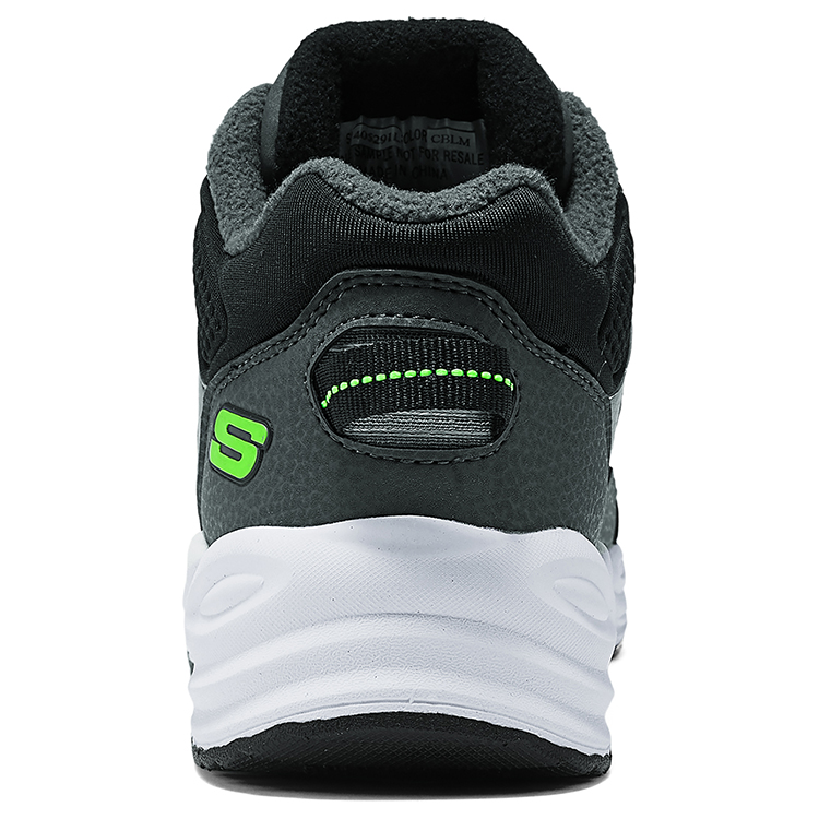 Детские повседневные кроссовки Mid Top Charcoal Gray Kids' Skechers — фото 4
