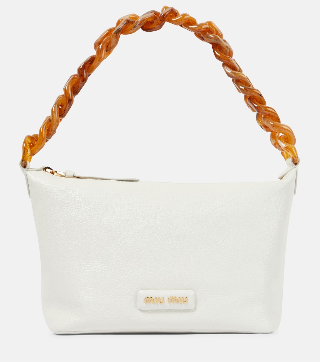 

Кожаная сумка через плечо Miu Spirit Miu Miu, Bianco T