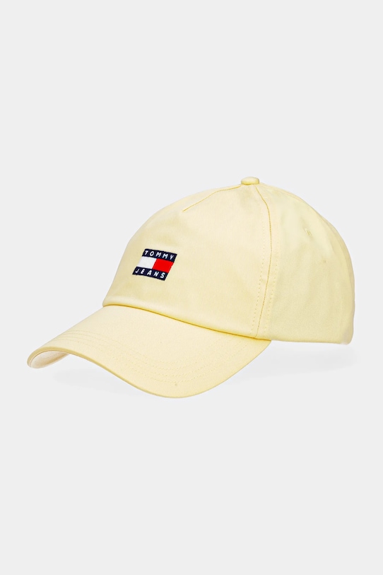 

Хлопковая кепка с козырьком Tommy Jeans, желтый