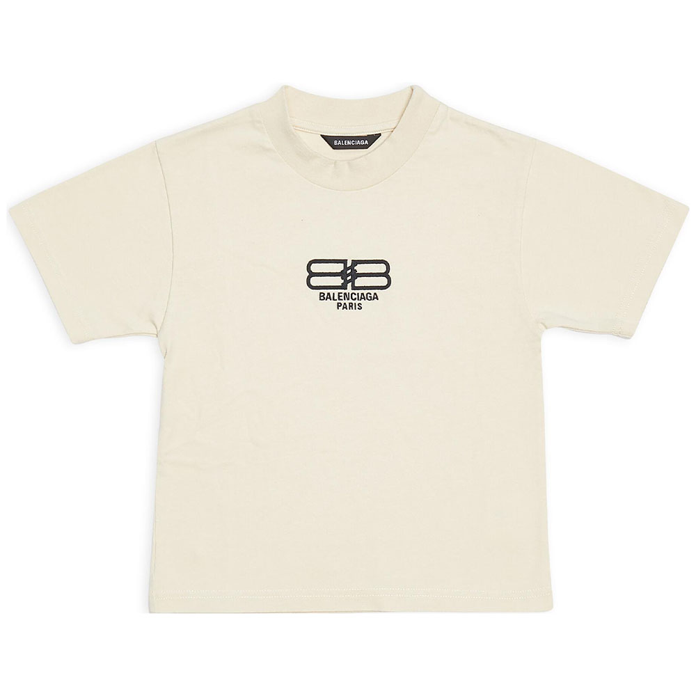 Футболка FW22 Regular Fit Ecru детская Balenciaga