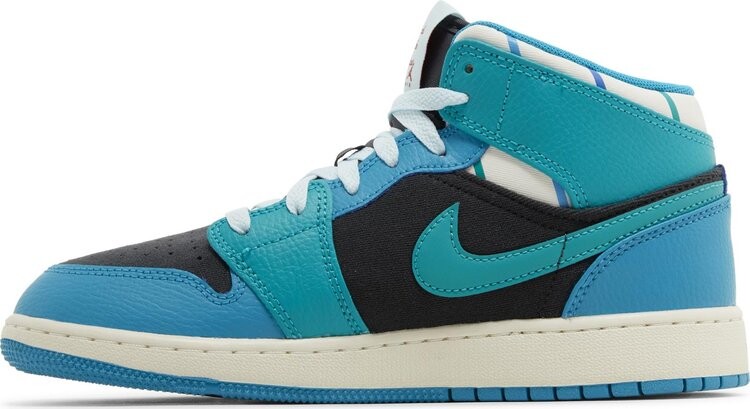 Кроссовки Air Jordan 1 Mid GS 'Inspired By The Greatest', синий — фото 3