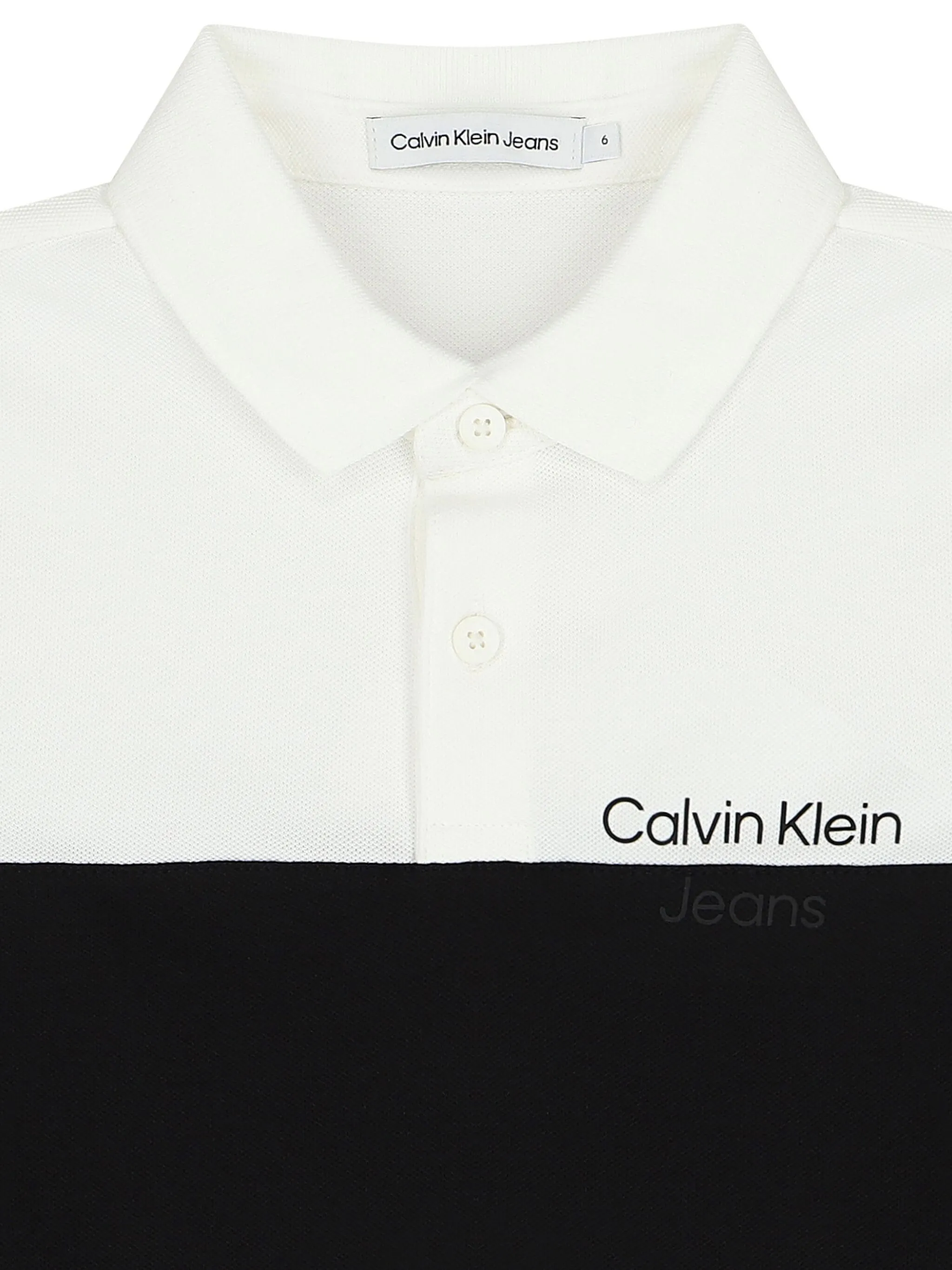 Рубашка поло с логотипом Calvin Klein Kids, черный — фото 3