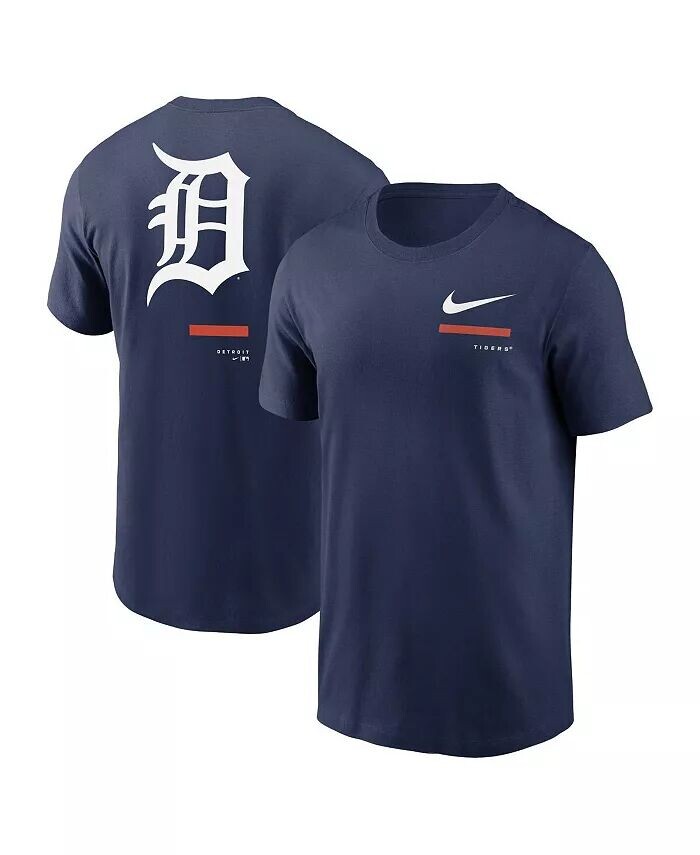 

Футболка мужская темно-синяя Detroit Tigers через плечо Nike