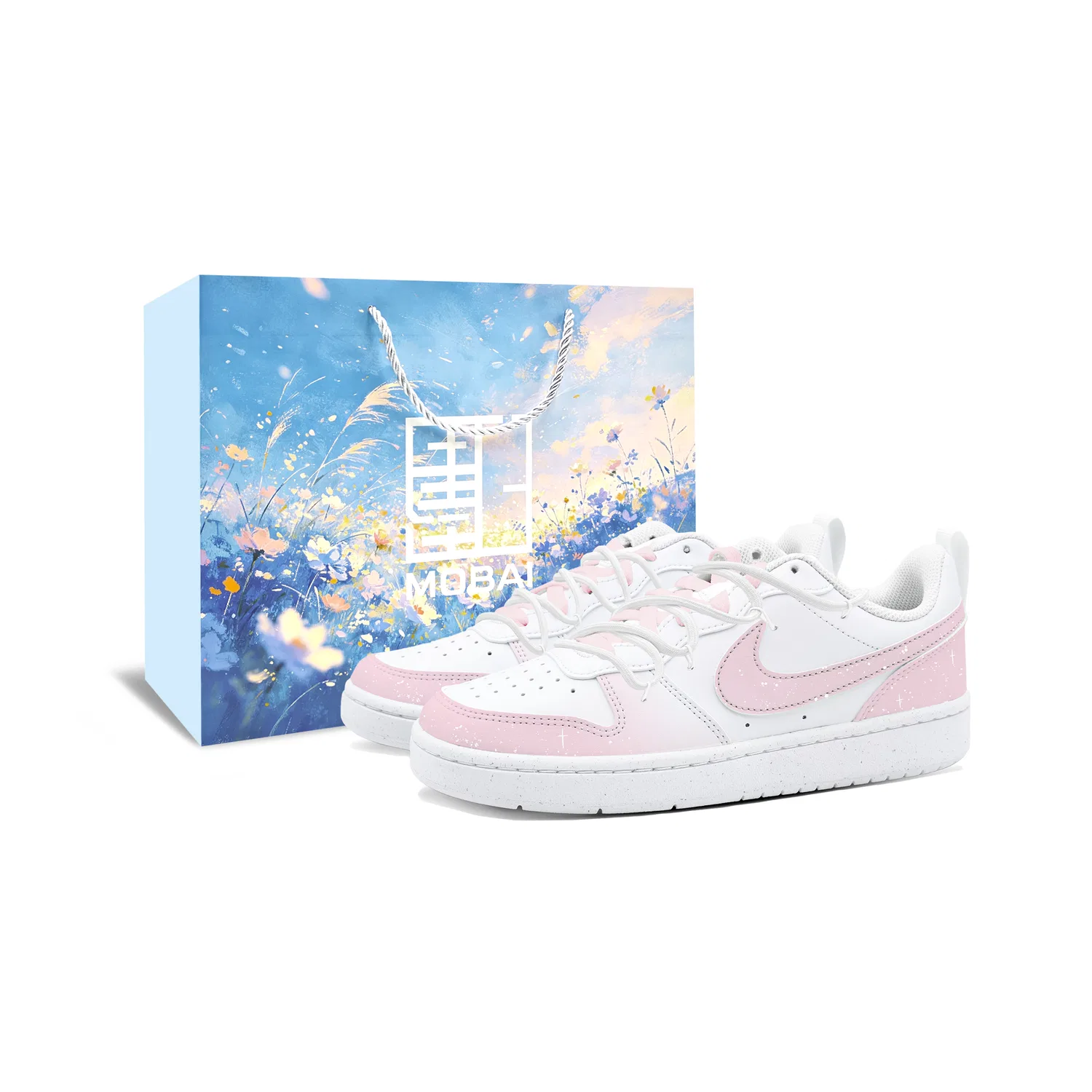 Детские скейтбординг-кеды Nike Court Borough Pink