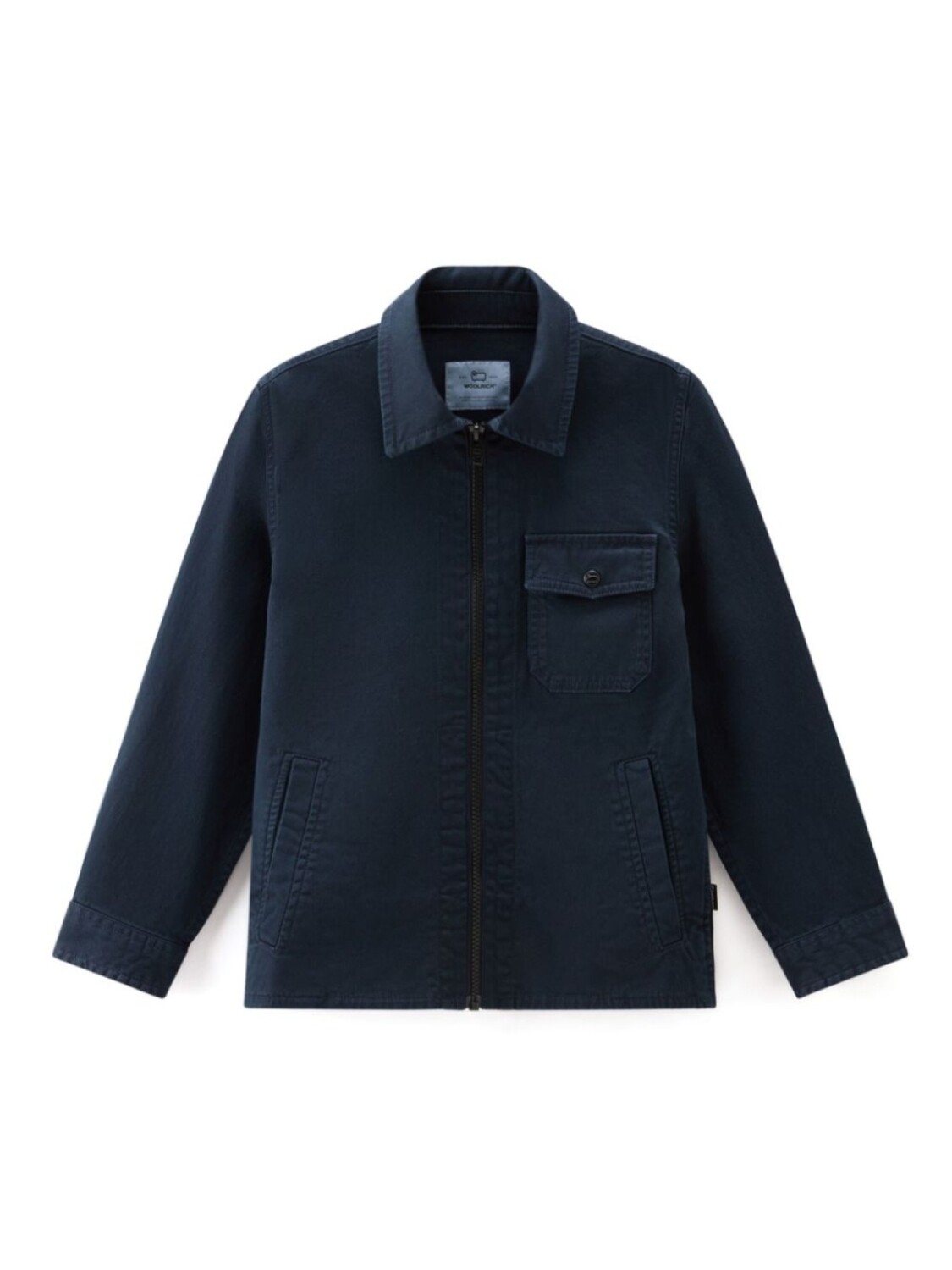 

Woolrich Kids рубашка на молнии, синий