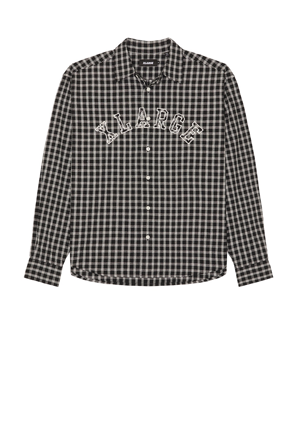 

Рубашка в клетку с нашивкой-логотипом Xlarge, black