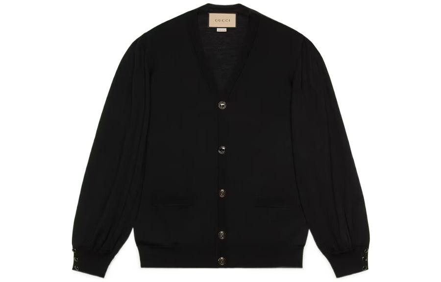 

Кардиган женский Gucci Fine-knit, черный