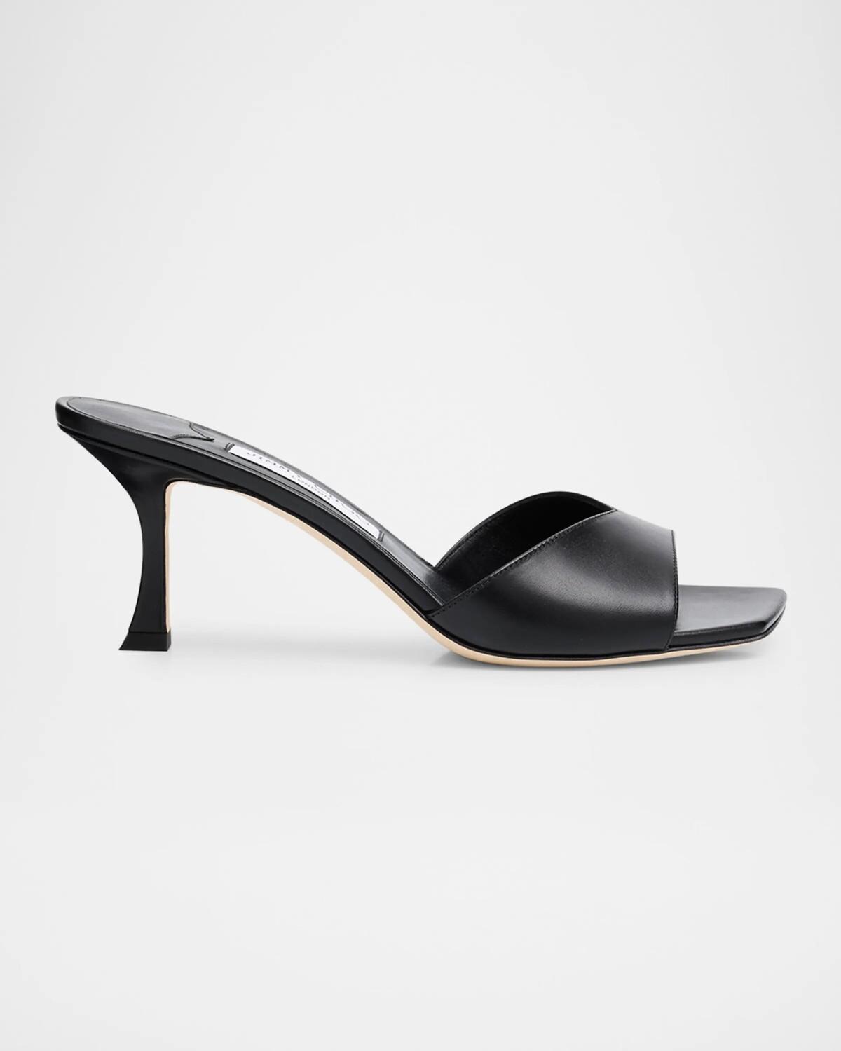 Кожаные шлепанцы Skye Jimmy Choo, черный