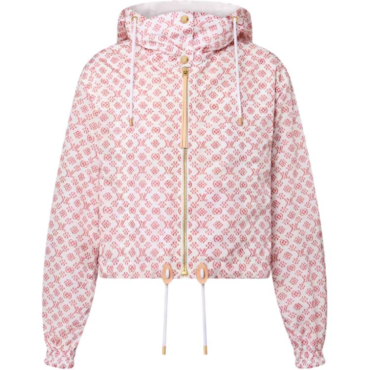 

LOUIS VUITTON Трехмерный худи с монограммой, Red