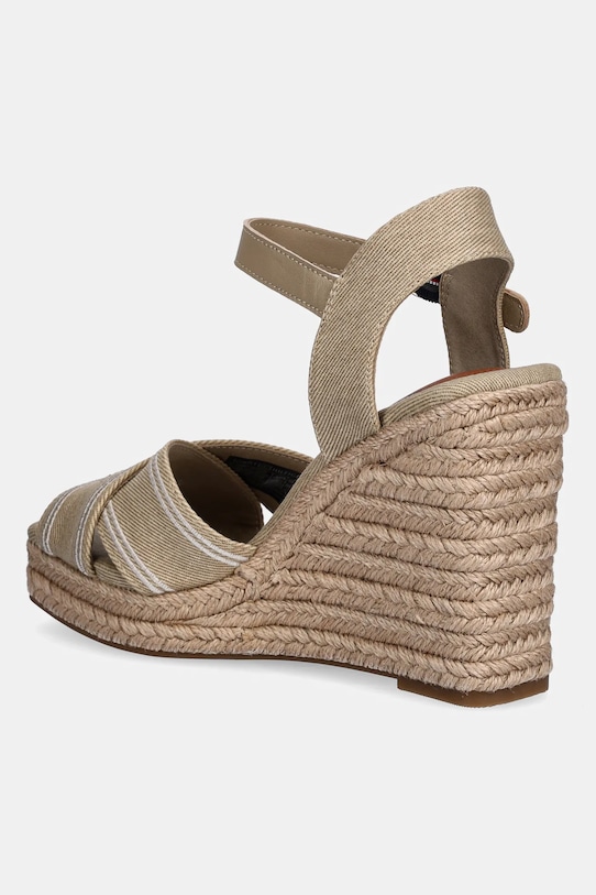 Сандалии TOMMY HILFIGER ESPAD HIGH WEDGE Tommy Hilfiger, бежевый — фото 3