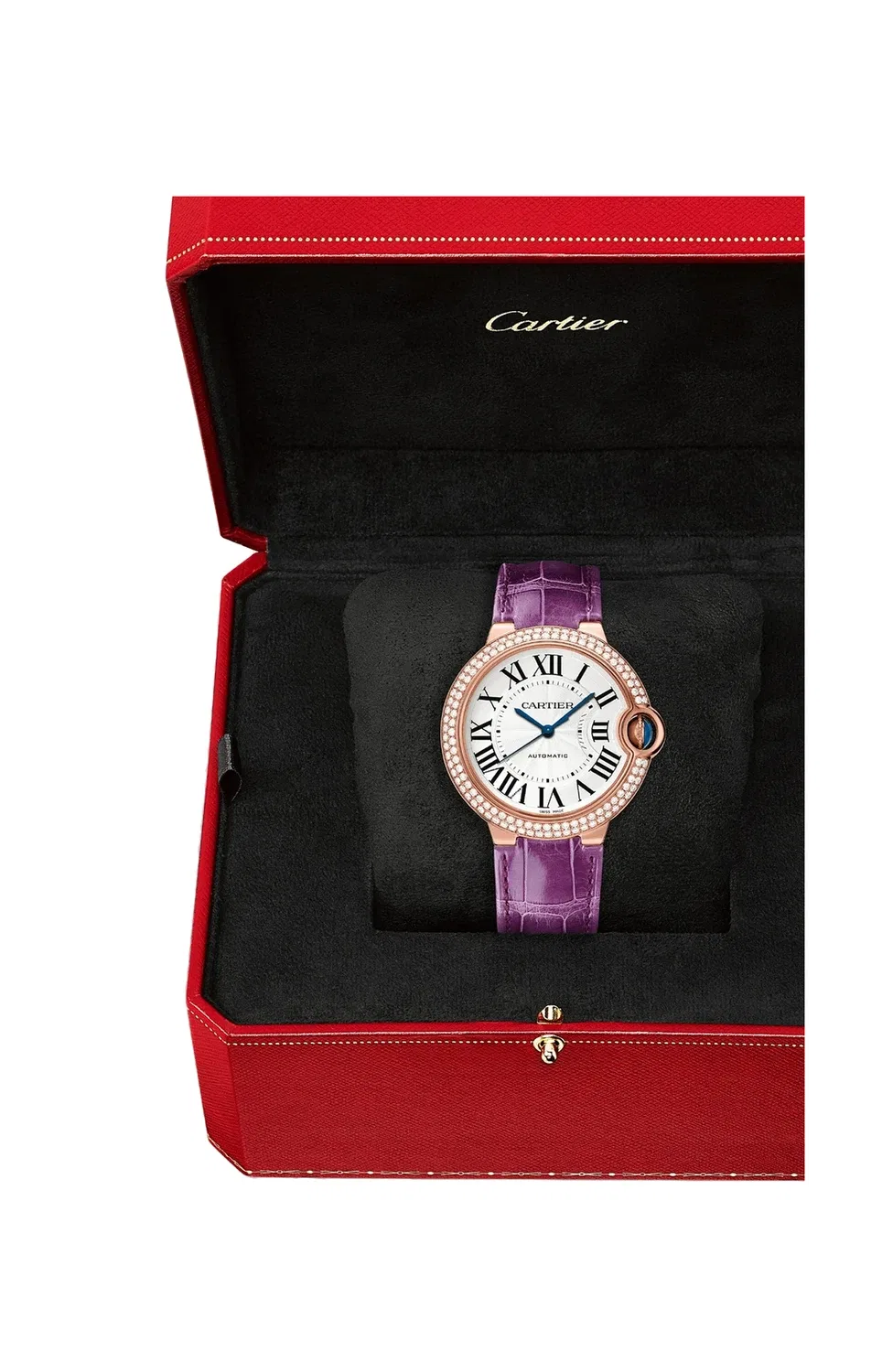 BALLON BLEU DE CARTIER 36 ММ, АВТОМАТИЧЕСКИЕ, РОЗОВОЕ ЗОЛОТО, БРИЛЛИАНТЫ - WJBB0050, золотой — фото 3