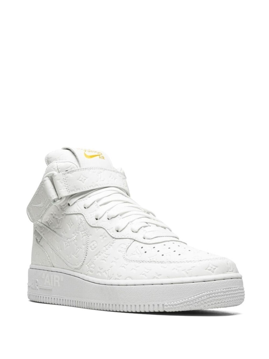 Кроссовки Air Force 1 Mid из коллаборации с Louis Vuitton Nike, белый — фото 2