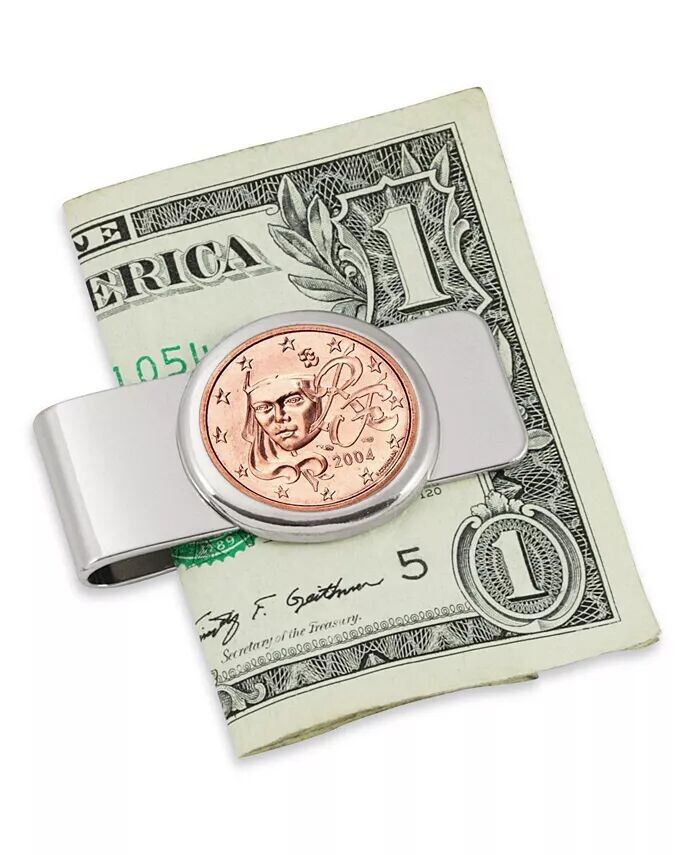 

Мужской французский зажим для монет Марианна в пять евроцентов American Coin Treasures