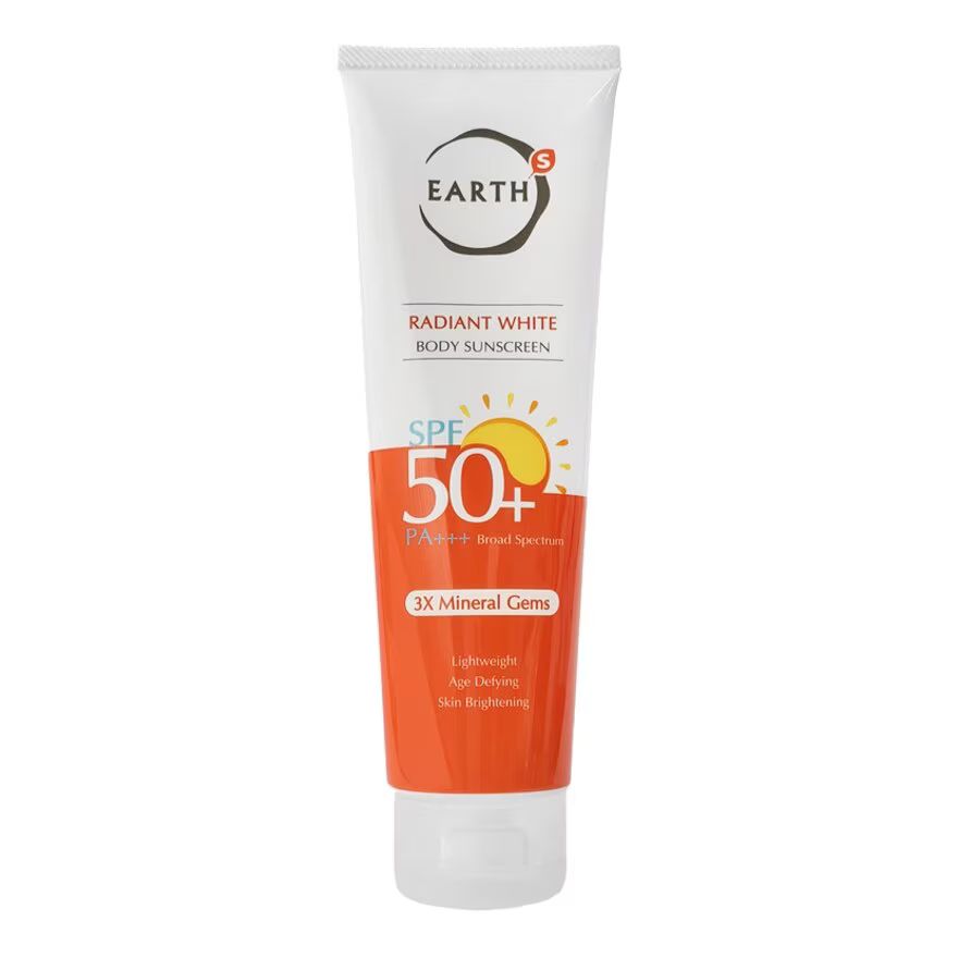 

Earths Солнцезащитный крем для тела Radiant White SPF50+PA+++ 125 г, Orange