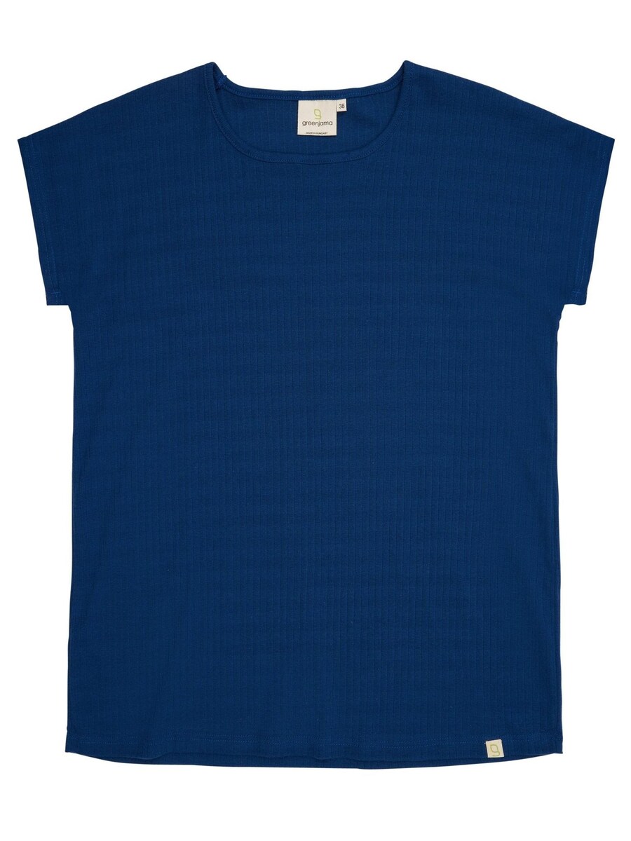 

Пижамная рубашка greenjama Lässiges T-Shirt aus Derby-Rib, темно-синий