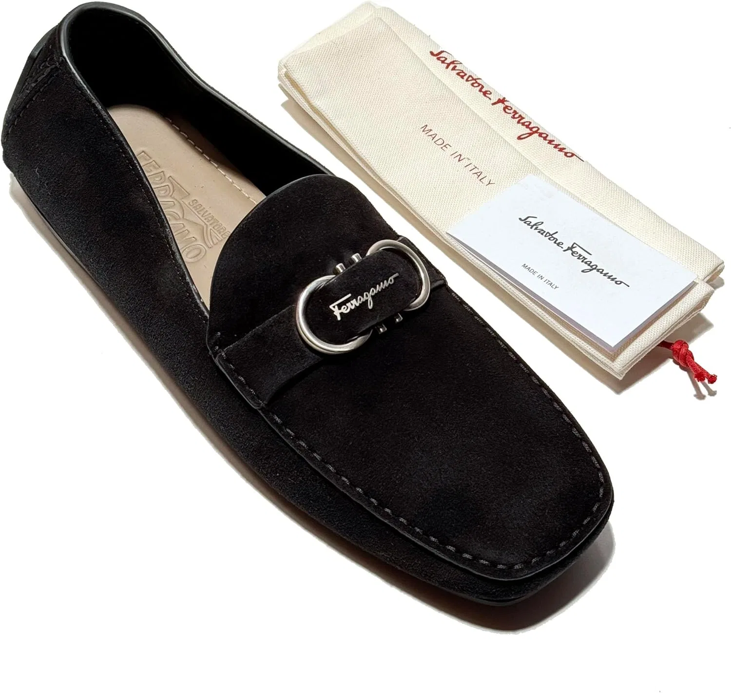 Мокасины Salvatore Ferragamo, черные — фото 3