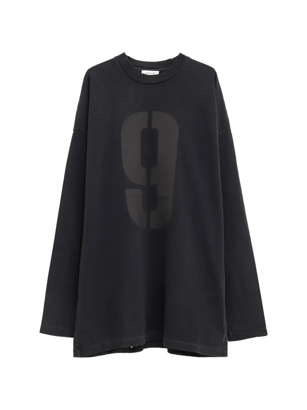 Длинные футболки, 9 штук Fear Of God, черный